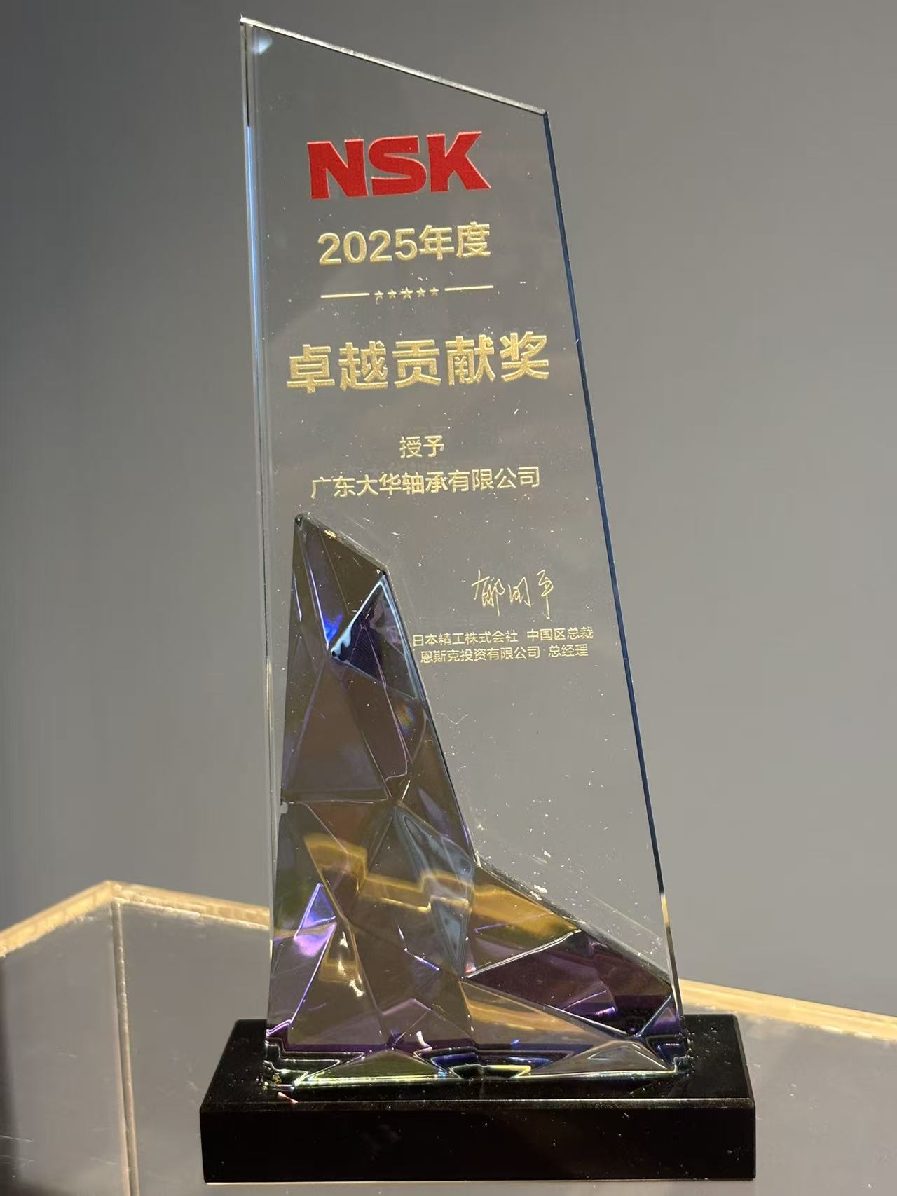 NSK卓越贡献奖